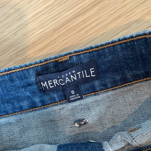 J Crew denim button-front mini skirt - Picture 4 of 6